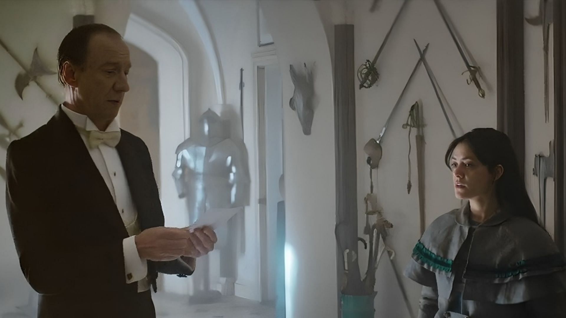 Amelia as seen with Holmes in Sherlock & Daughter season 1 episode 6 (Image via The CW)